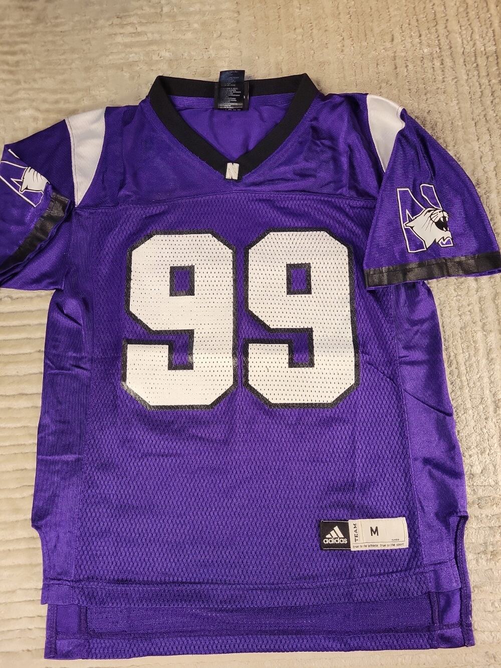 Adidas Northwestern Wildcats Jersey Youth Size Medium NCAA College Football boys